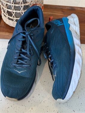 11.5 Hoka One One Arahi 4 Majolica Blue Athletic Running Shoes Sneakers Mens do